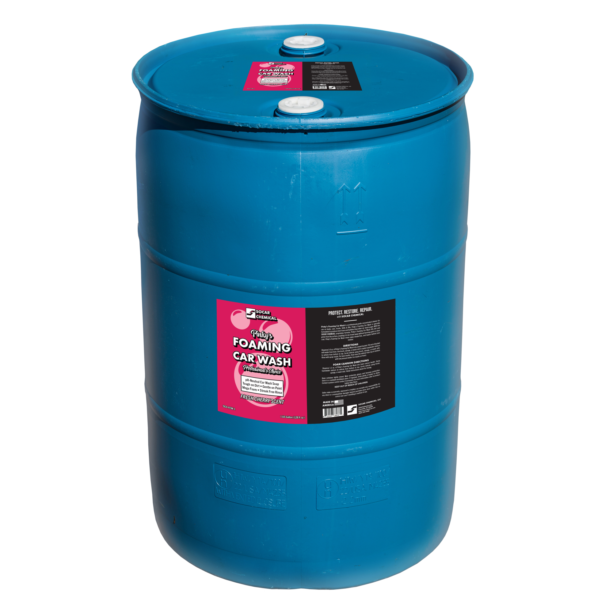 SOCAR Pinky's Foaming Car Wash - pH Neutral, High-Foaming, 55 Gal., Model# SCO-FCW-55